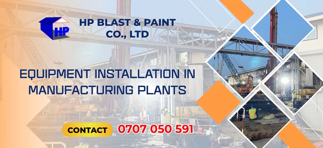 Equipment Installation in Manufacturing Plants HP paint