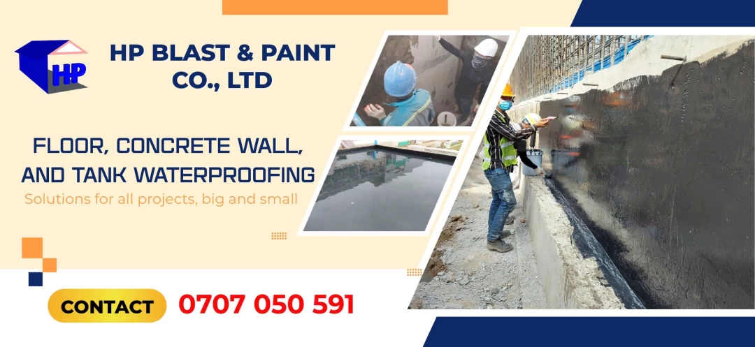Waterproofing, Roof Leak Repair HP blast paint